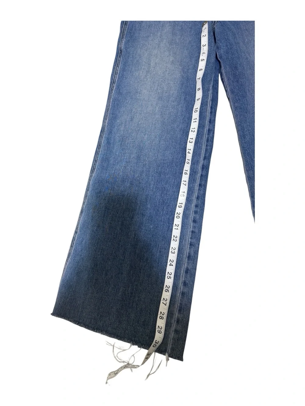 Veronica Beard Mid-Rise Wide Leg Blue Jeans - Picture 3 of 8